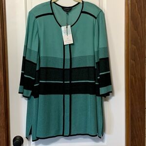 NWT Ming Wang sweater jacket size 3X.